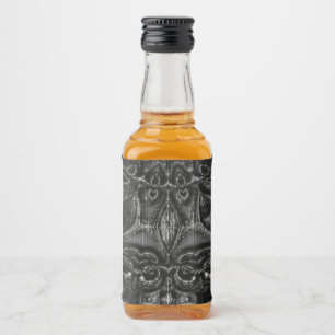 Etiqueta Para Botella De Licor Carbón Mandala