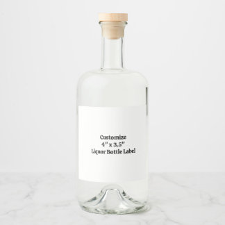 Etiqueta Para Botella De Licor Crea tu propia botella de licor personalizada de 4