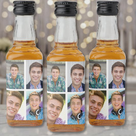 Etiqueta Para Botella De Licor Crea Tu Propio Collage de Fotos