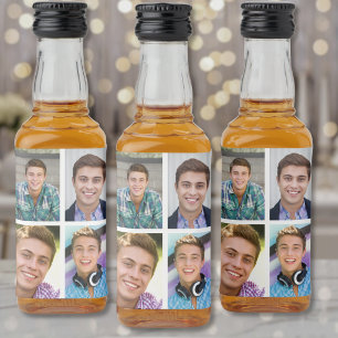 Etiqueta Para Botella De Licor Crea Tu Propio Collage de Fotos