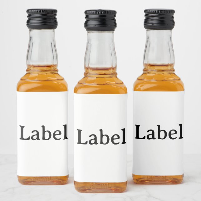 Etiqueta Para Botella De Licor Crea tu propio mini personalizado simple de 3" x 2 (Botellas)
