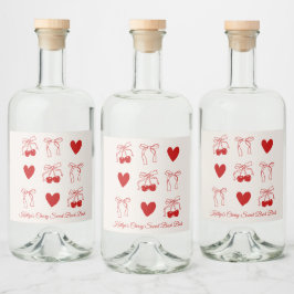 Etiqueta Para Botella De Licor Decoración de la fiesta de la bachillerato de la c
