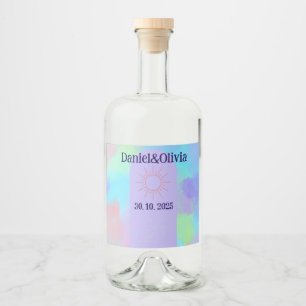 Etiqueta Para Botella De Licor Deep Purple Soft Boda Stube