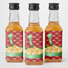 Etiqueta Para Botella De Licor Dinero de la fortuna del Año Nuevo Chino de la Ser