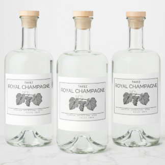 Etiqueta Para Botella De Licor Diseño de Etiqueta de Botella de Lujo