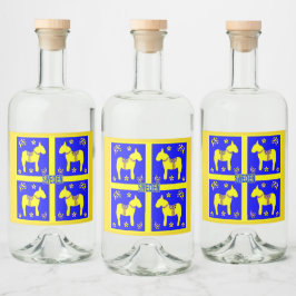Etiqueta Para Botella De Licor diseño escandinavo,