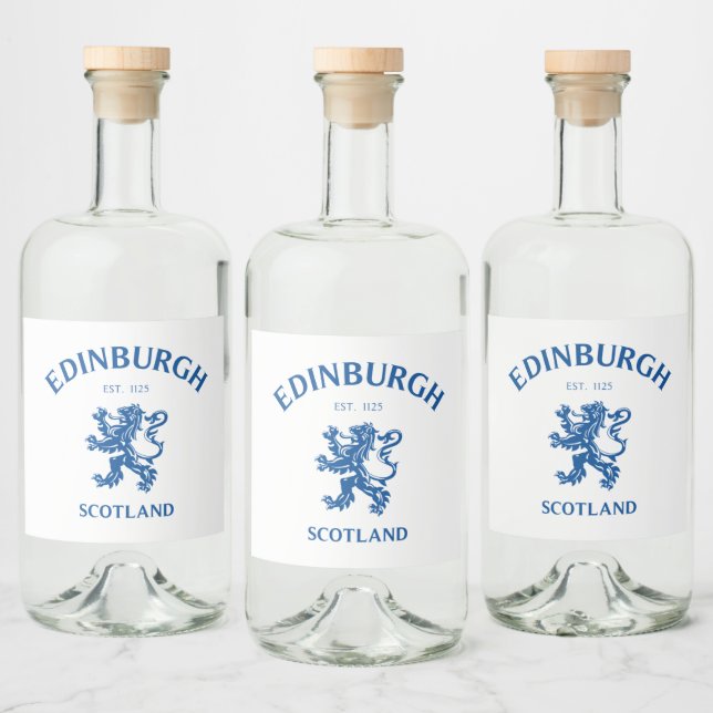 Etiqueta Para Botella De Licor EDINBURGH Scotland (Botellas)