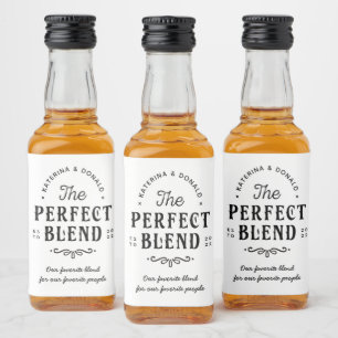 Etiqueta Para Botella De Licor El Boda de mezcla perfecto