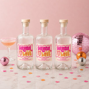 Etiqueta Para Botella De Licor El fin de semana de Bachelorette de Retro Petro Bo