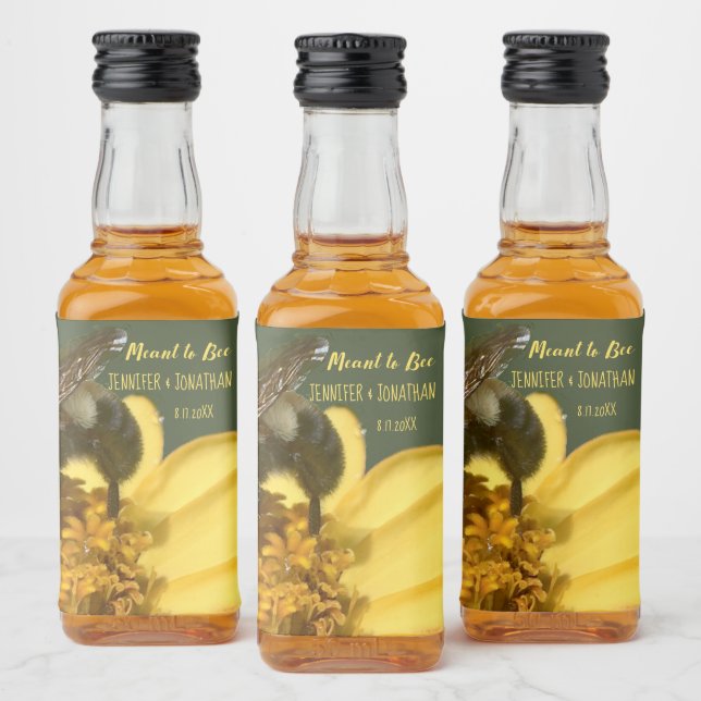 Etiqueta Para Botella De Licor El objetivo de Bee Honey Party Favor Photo (Botellas)