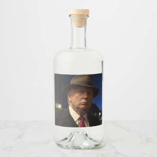 Etiqueta Para Botella De Licor El padrino de América Don J. Trump