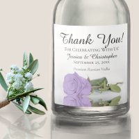 Elegante Lavanda Rosa Púrpura Boda Gracias