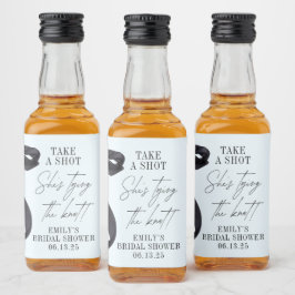 Etiqueta Para Botella De Licor Está amarrando el favor del partido de duchas nupc