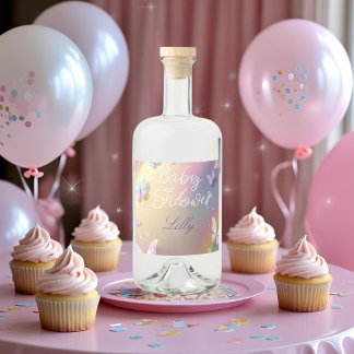 Etiqueta Para Botella De Licor Etiqueta de alimentos para niñas mariposas