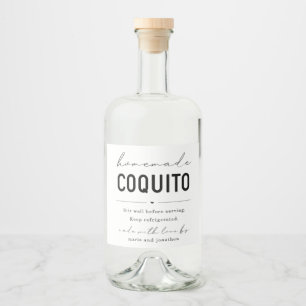 Etiqueta Para Botella De Licor Etiqueta de botella de coquito casera grande