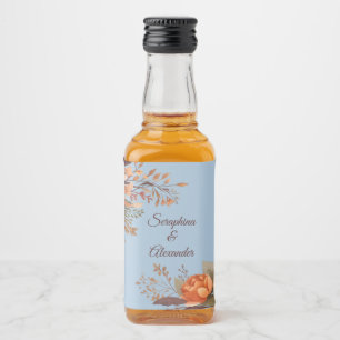 Etiqueta Para Botella De Licor Etiqueta de Botella de Licor de Boda Floral Rústic