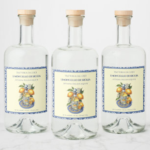 Etiqueta Para Botella De Licor Etiqueta de Botella de Limoncello Personalizada co