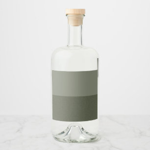 Etiqueta Para Botella De Licor Etiqueta de botella verde de dos tonos Moss - Pers
