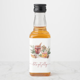 Etiqueta Para Botella De Licor Etiqueta de Fiesta de navidades