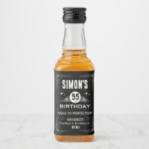 Etiqueta de frasco Mini Whiskey - Etiqueta de lico