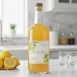 Etiqueta Para Botella De Licor Etiqueta de Limoncello personalizado con lemas de