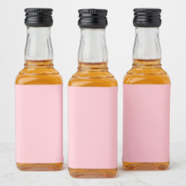 Etiqueta Para Botella De Licor Etiqueta de miniclumbre rosa