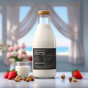 Etiqueta Para Botella De Licor Etiqueta de personalizable de alimentos para leche