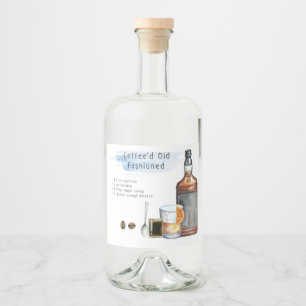 Etiqueta Para Botella De Licor Etiqueta de receta de cóctel de firma para favor d