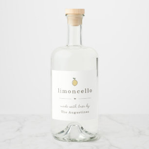 Etiqueta Para Botella De Licor Etiqueta de regalo de Limoncello casero grande