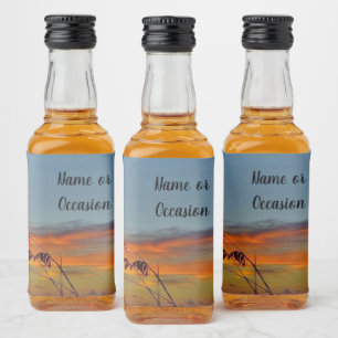 Etiqueta Para Botella De Licor Etiqueta de sol de playa