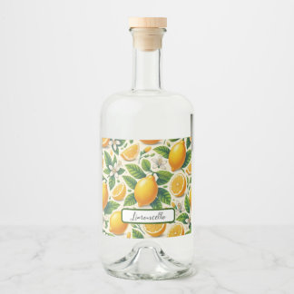 Etiqueta Para Botella De Licor Etiqueta del frasco de Limoncello de impresión de