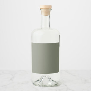 Etiqueta Para Botella De Licor Etiqueta minimalista de botella verde Moss - Perso
