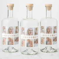 Etiqueta personalizada de licor de abuela | Fotos 
