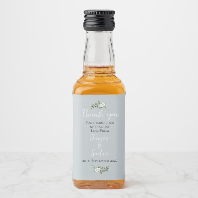 Etiqueta Para Botella De Licor Eucalyptus Mini (Anverso)