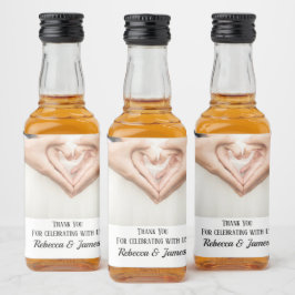 Etiqueta Para Botella De Licor Favor De Boda Personalizado Gracias