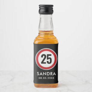 Etiqueta Para Botella De Licor fiesta de cumpleaños de edad personalizada con señ