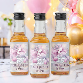 Etiqueta Para Botella De Licor Fiesta de cumpleaños de sirena mágica para niños