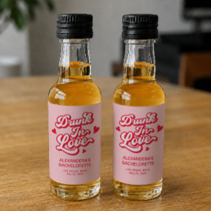 Etiqueta Para Botella De Licor Fiesta de Despedida de Soltera Borracha Enamorada