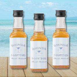 Etiqueta Para Botella De Licor Fiesta de Despedida de Soltera en la Playa Bikinis