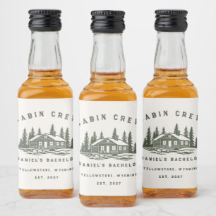 Etiqueta Para Botella De Licor Fin de semana de camping personalizado para desped