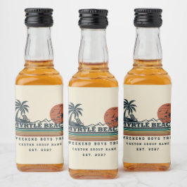 Etiqueta Para Botella De Licor Fin de semana personalizado de despedida de solter