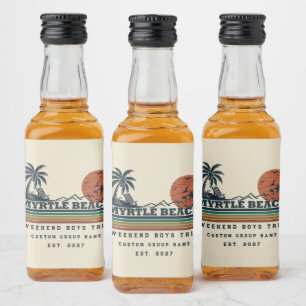 Etiqueta Para Botella De Licor Fin de semana personalizado de despedida de solter