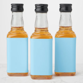 Etiqueta Para Botella De Licor Fondo azul claro sólido de color uniforme