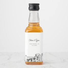 Etiqueta Para Botella De Licor Fort Worth Party Favorece al Personalizado de rega