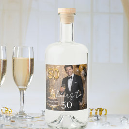 Etiqueta Para Botella De Licor Foto de brindis en fiesta de cumpleaños