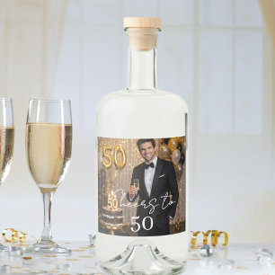 Etiqueta Para Botella De Licor Foto de brindis en fiesta de cumpleaños