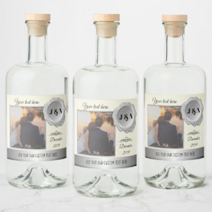 Etiqueta Para Botella De Licor Foto Personalizado Gin personalizada