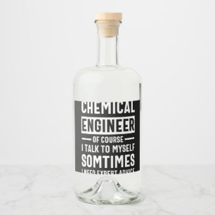 Etiqueta Para Botella De Licor Funny Chemical Engineer Gift
