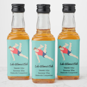 Etiqueta Para Botella De Licor Gimnasta masculino