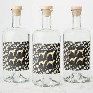 ETIQUETA PARA BOTELLA DE LICOR GREYHOUND BLING